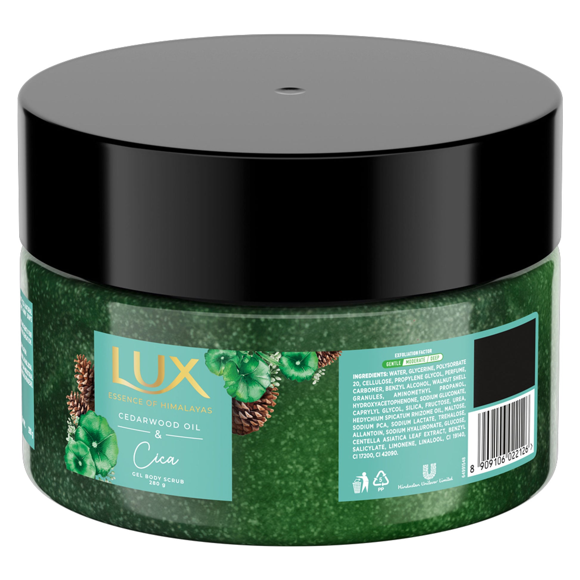 Lux Essence Of Himalayas Cedarwood Oil & Cica Gel Body Scrub