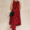 Dhiyona VA Women's Ethnic Motifs Printed Regular Pure Cotton Kurta with Trousers
