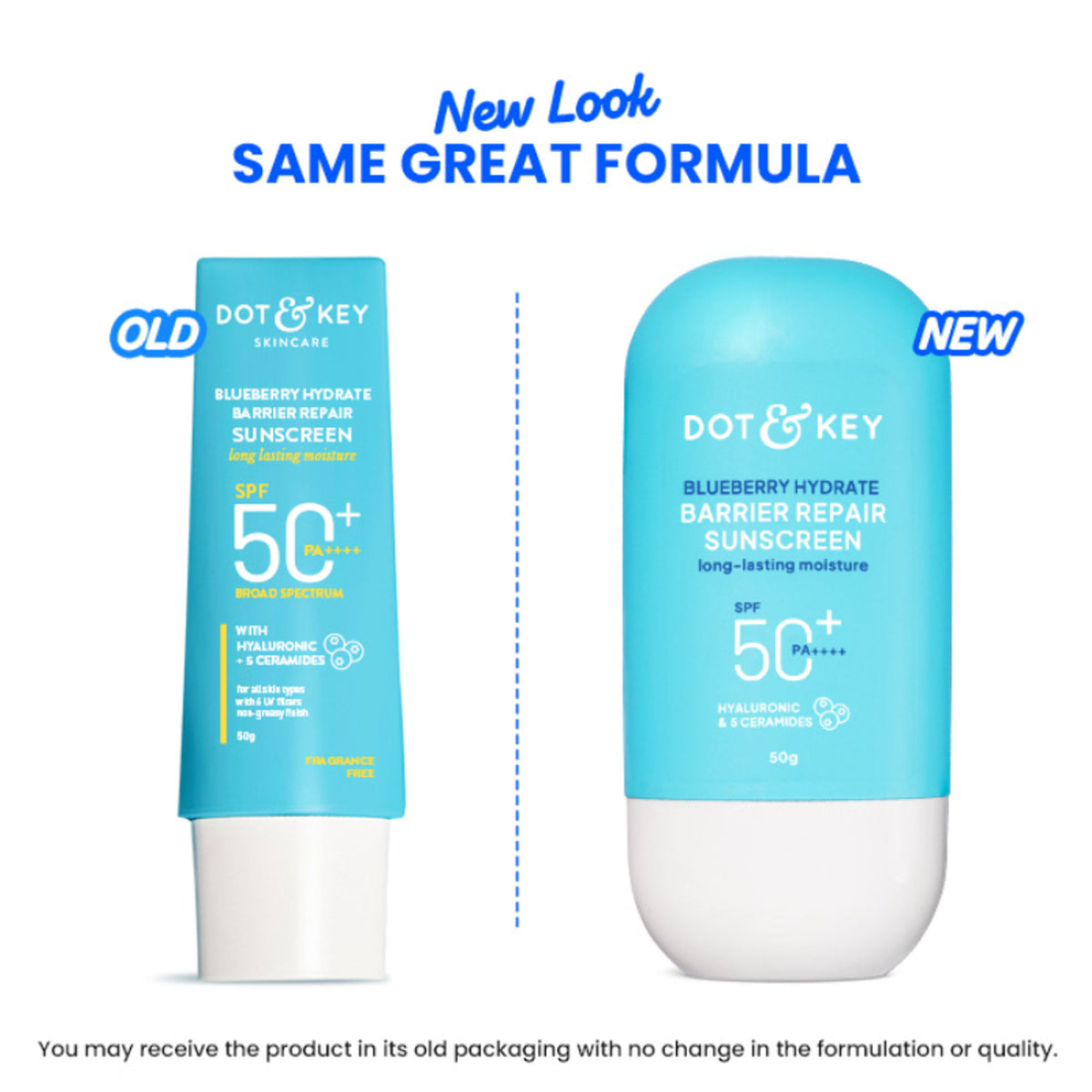 Dot & Key Blueberry Hydrate Barrier Repair Sunscreen SPF 50+ PA++++ In-Vivo Tested