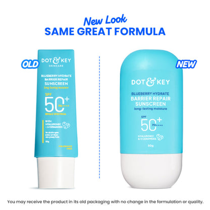 Dot & Key Blueberry Hydrate Barrier Repair Sunscreen SPF 50+ PA++++ In-Vivo Tested