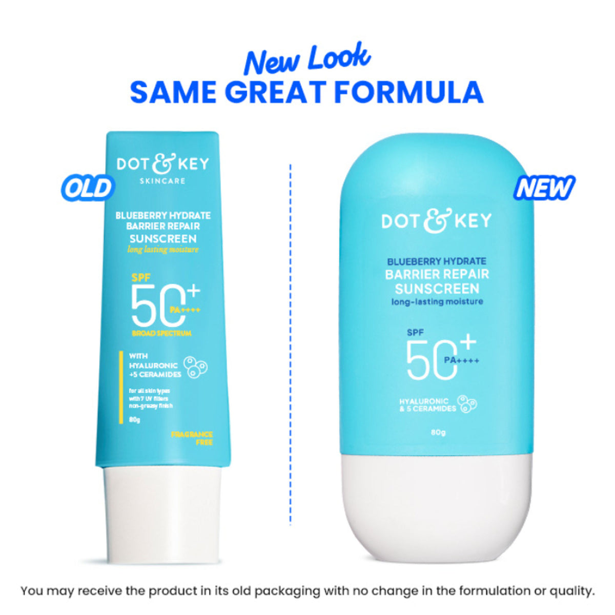 Dot & Key Blueberry Hydrate Barrier Repair Sunscreen SPF 50+ PA++++ In-Vivo Tested