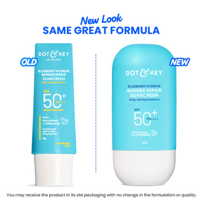 Dot & Key Blueberry Hydrate Barrier Repair Sunscreen SPF 50+ PA++++ In-Vivo Tested