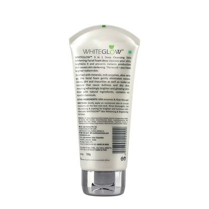 Lotus Herbals WhiteGlow 3-In-1 Deep Cleansing Skin Whitening Face Wash - Indyancart