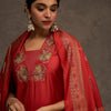 Dhiyona IE Women Ethnic Motifs Embroidered Kurta with Trousers & Dupatta