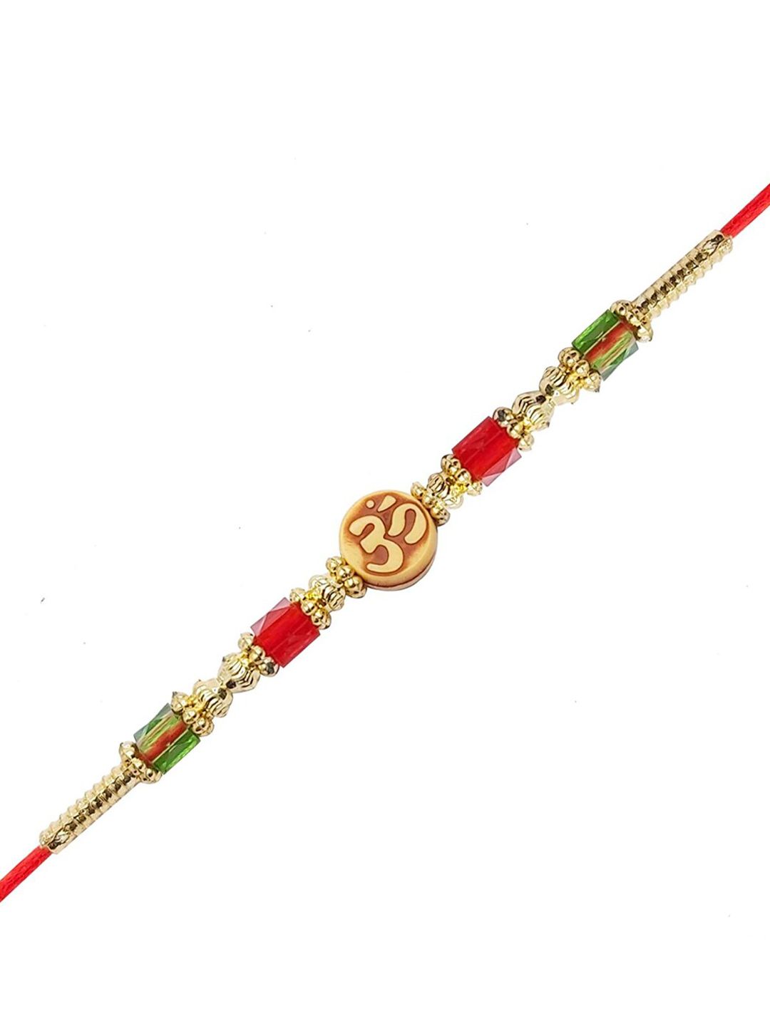 Anouk Unisex Beaded Thread Rakhi With Greeting Card