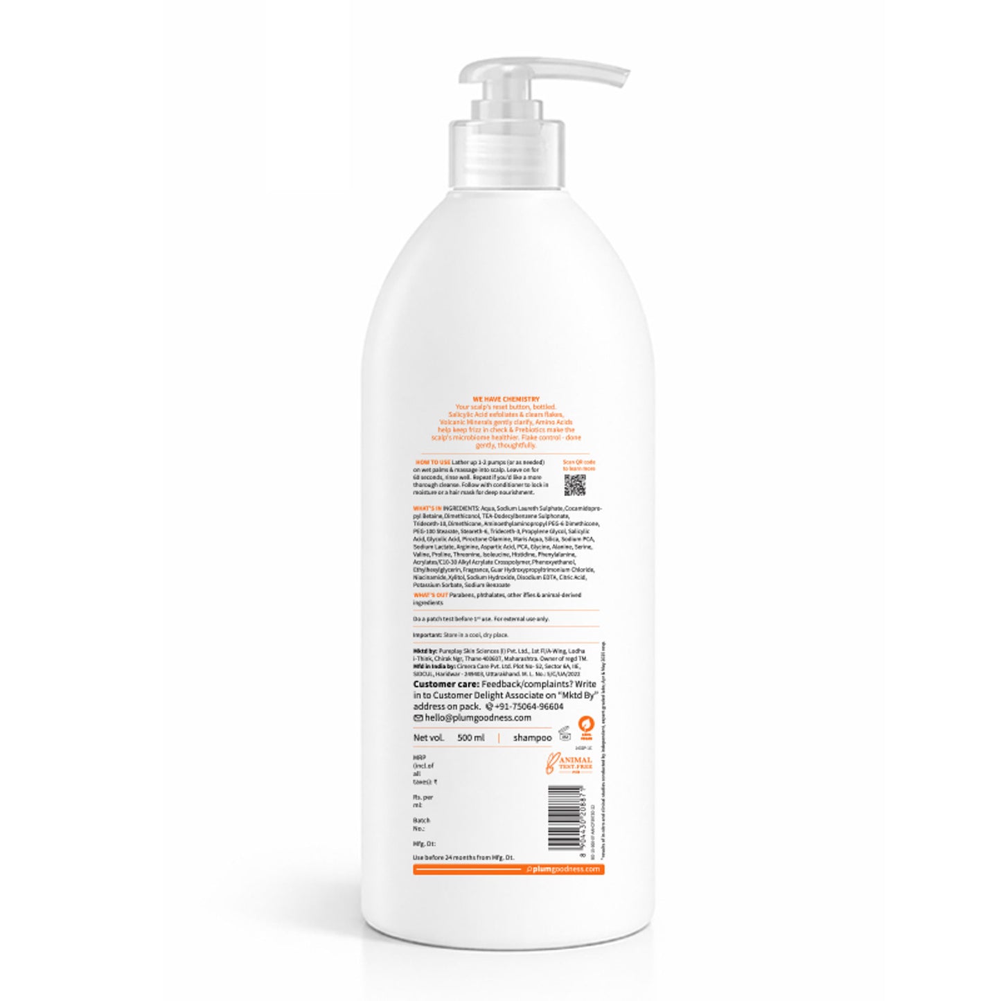 Plum Volcanic Minerals & Salicylic Acid 0.5% Anti-Dandruff Shampoo