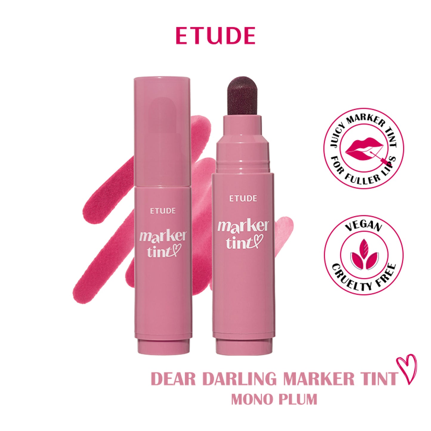 ETUDE Dear Darling Marker Tint - 02 Mono Plum