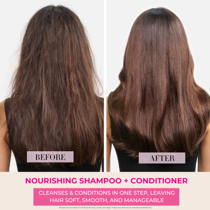 Baes Club Goat Milk Shampoo with Conditioner for Hydration, Nourishment & Frizz Free hair Unisex
