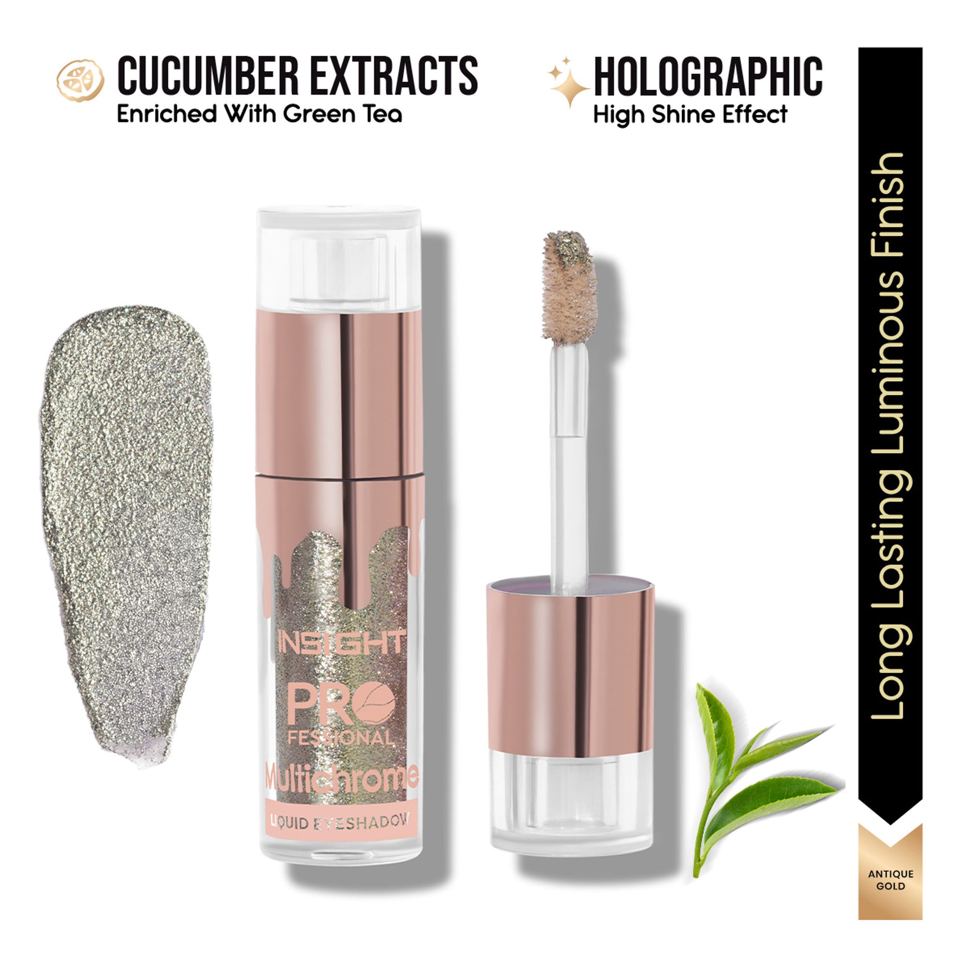 Insight Cosmetics Professional Multichrome Liquid Eyeshadow - Antique Gold