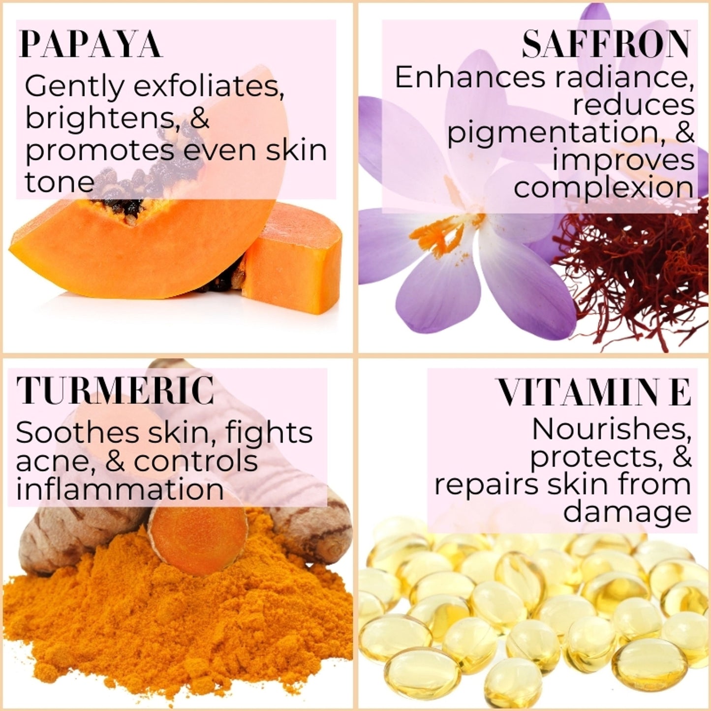 Baes Club Papaya, Saffron & Turmeric Deep Cleanse Face Wash Gentle Exfoliation Glowing Skin Unisex