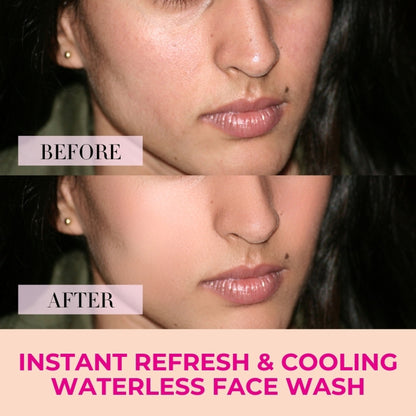 Baes Club Instant Waterless Face Wash, Just Apply & Wipe For Instant Freshness & Oil Removal Unisex