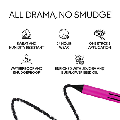 M.A.C In Extreme Dimension 24Hr Waterproof & Smudgeproof Kajal Eye Liner