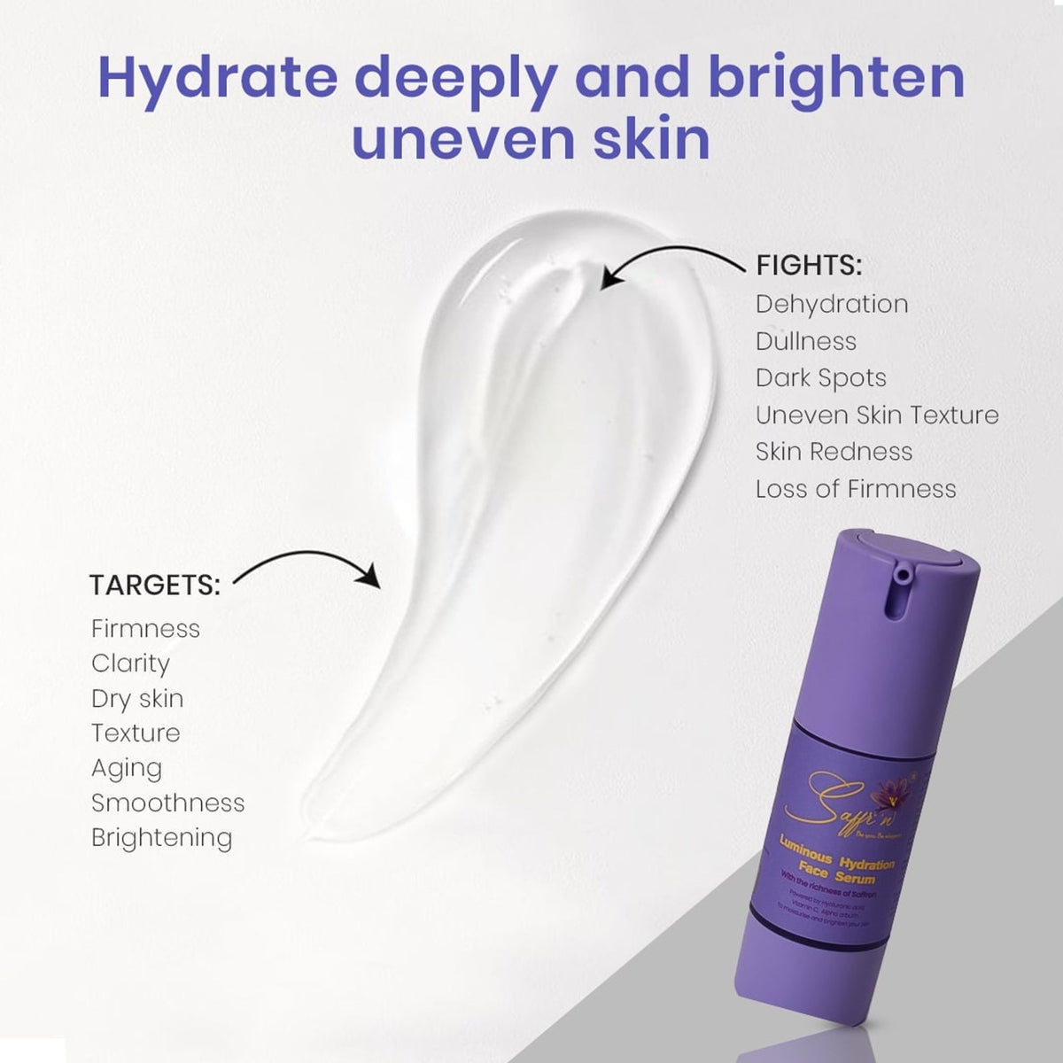 Saffrn Luminous Hydration Face Serum