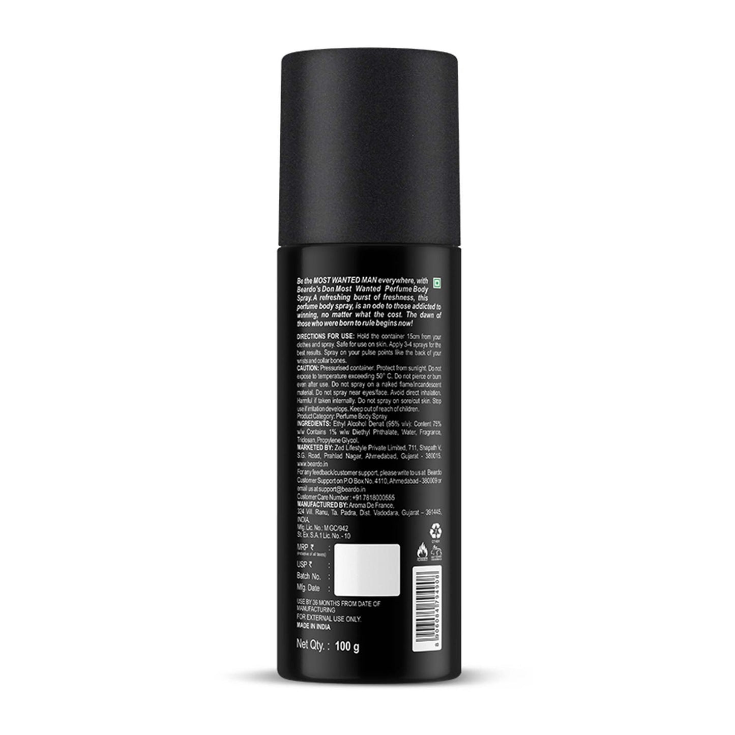 Beardo Don Most Wanted Perfume Body Spray