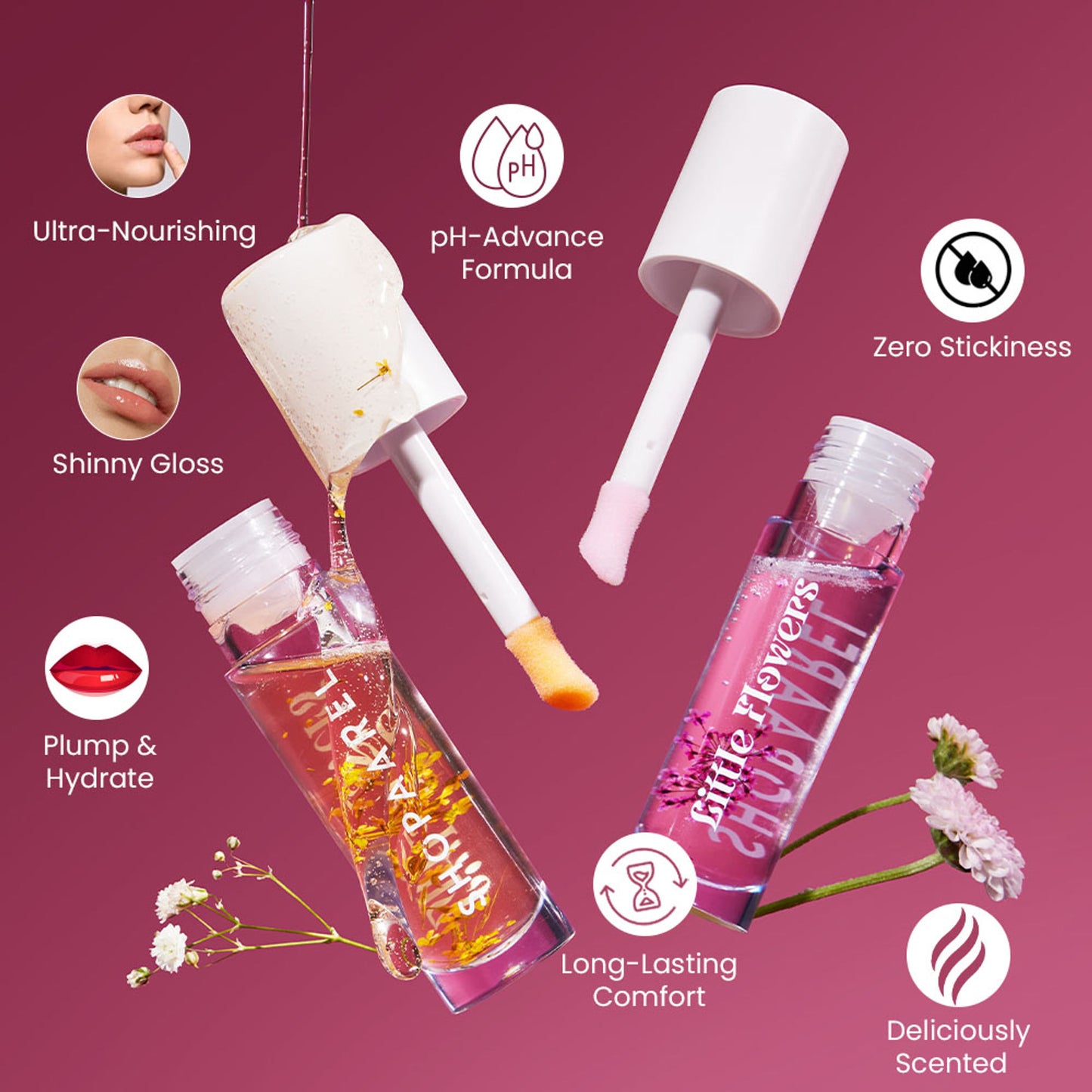 Shopaarel Little Flower Lip Gloss - Candy Baby