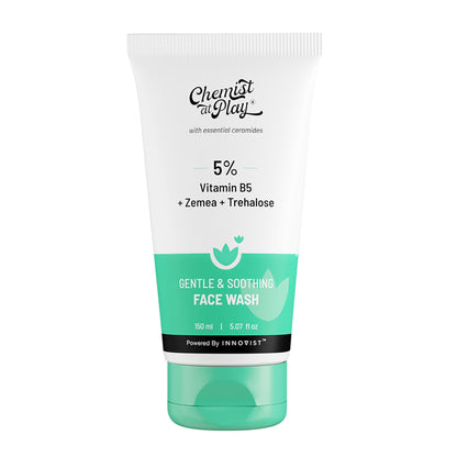 Chemist at Play Gentle & Soothing Facewash, 100% soap & fragrance-free, Soothes & hydrates