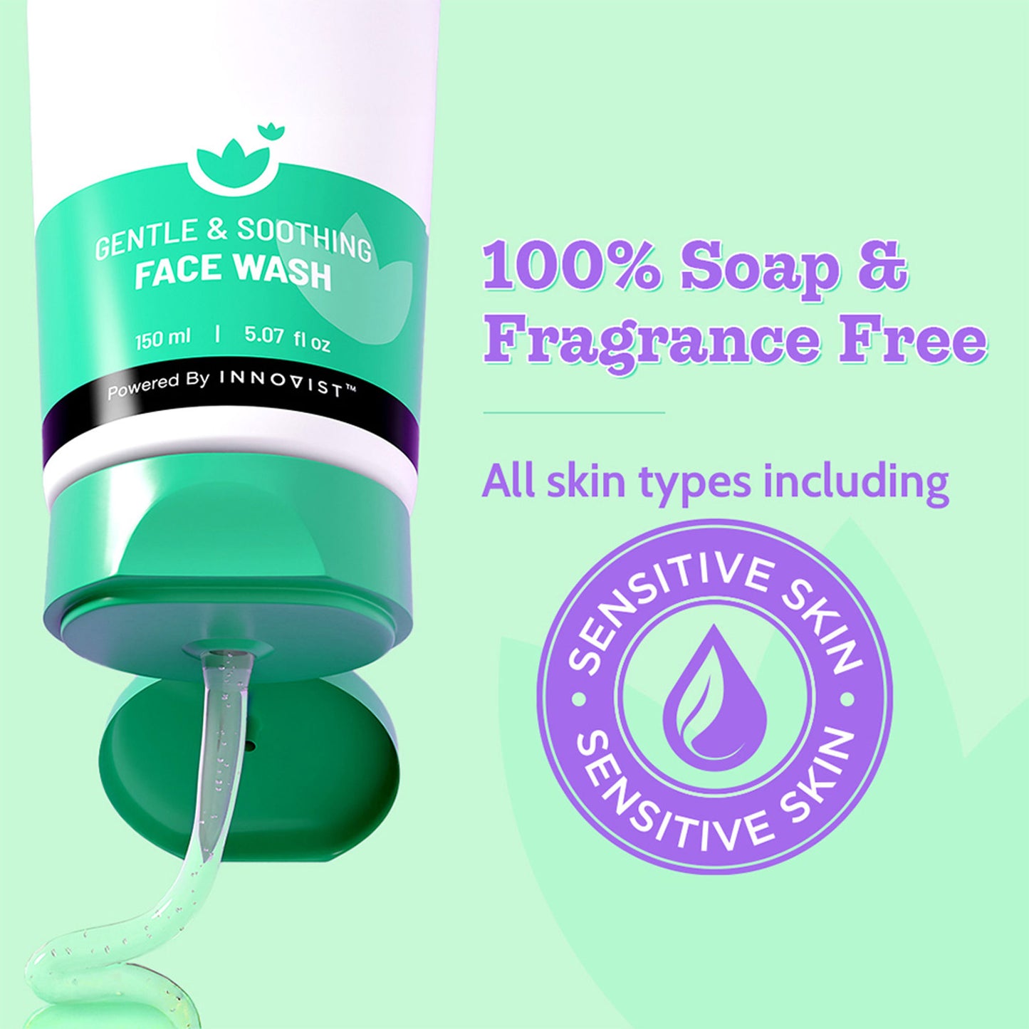 Chemist at Play Gentle & Soothing Facewash, 100% soap & fragrance-free, Soothes & hydrates