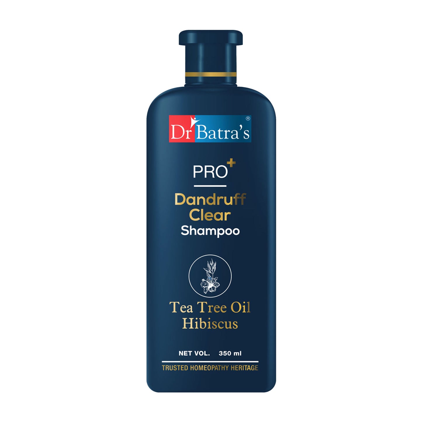 Dr Batra's PRO+ Anti Dandruff Clear Shampoo Extract with Tea Tree Oil, Hibiscus extract,