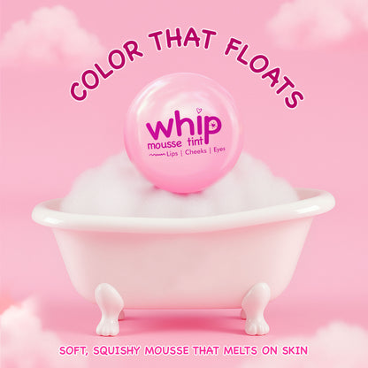 GLAM21 Whip Mousse Tint For Lips, Eyes & Cheeks - Cherry Red