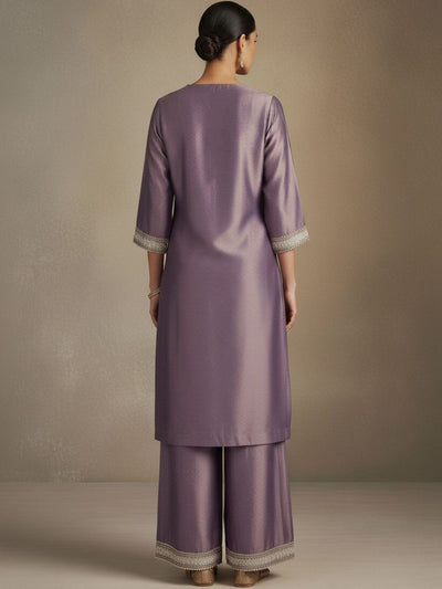 Dhiyona VA Women Regular Sequinned Kurta with Palazzos & With Dupatta