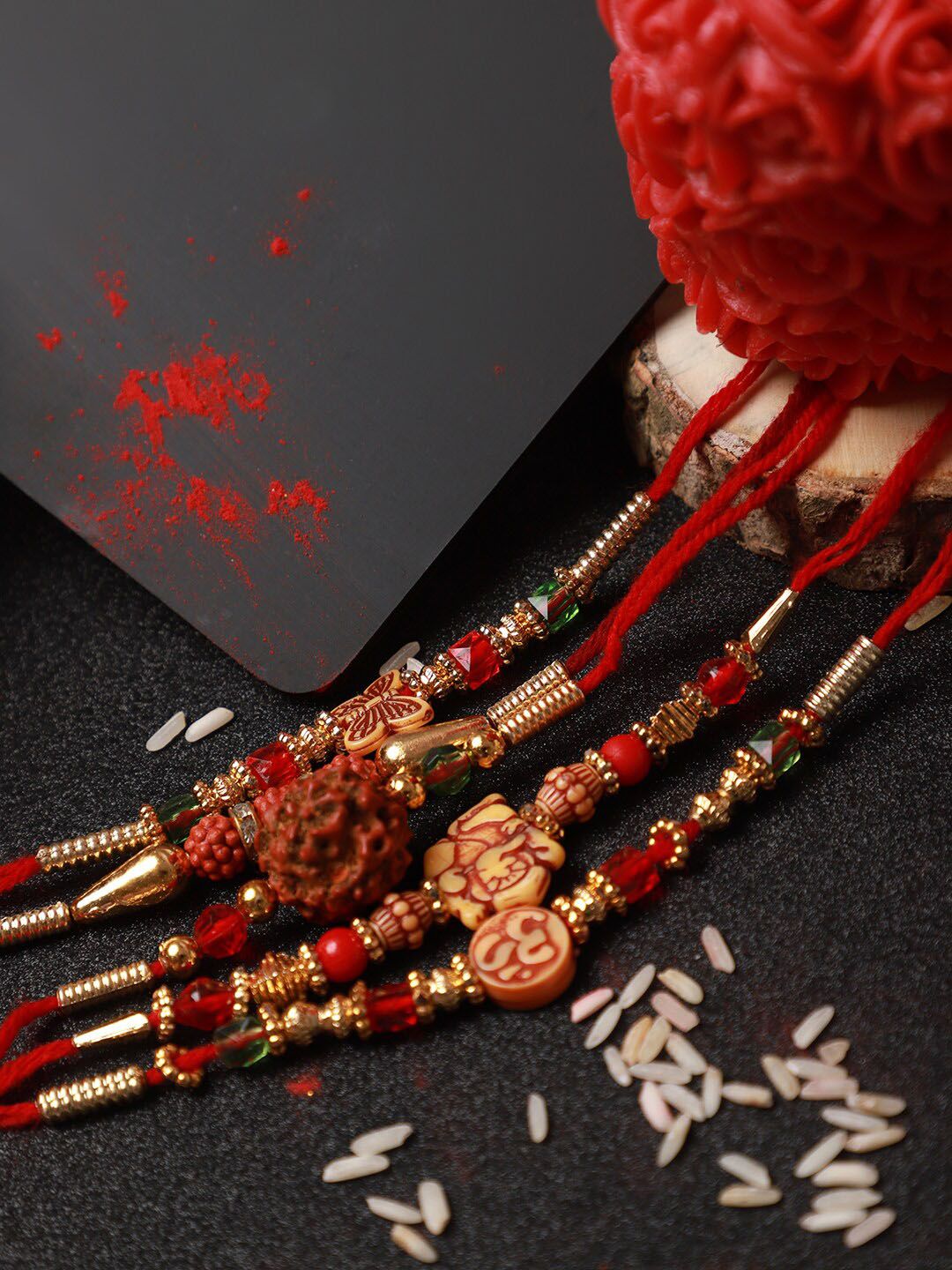 Anouk Set Of 5 Beaded Rakhi