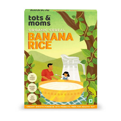 Tots and Moms Organic Cereal Banana Rice - Indyancart