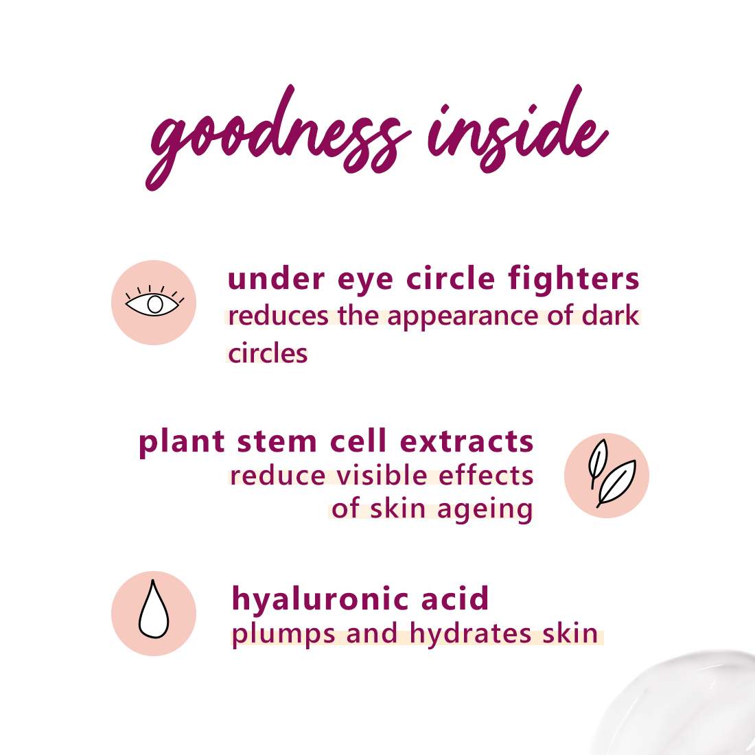 Plum Goodness Bright Years Under-Eye Recovery Gel For Mature Skin