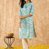 Dhiyona IE Floral Printed Straight Kurta with Trousers