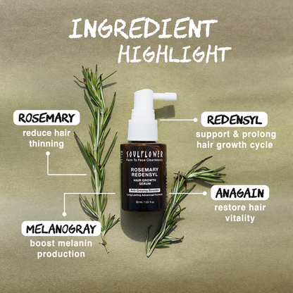Soulflower Rosemary Redensyl Hair Growth Serum - Indyancart
