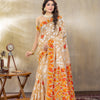 Dhiyona GR Women's Suhani Beige Cotton Jamdani Saree