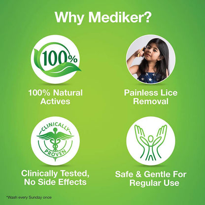 Mediker Lice Treatment Shampoo - Indyancart