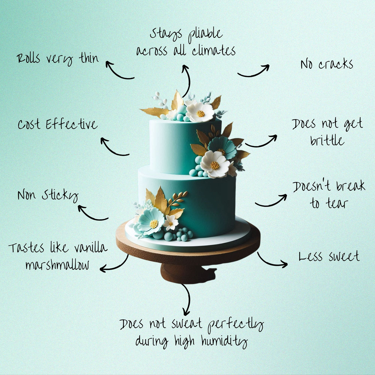 Confect Teal Fondant | Edible Sugarpaste
