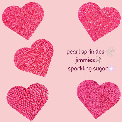 Confect Sprinkles for Cakes & Cupcakes Decoration | USP-7(Hot Pink)