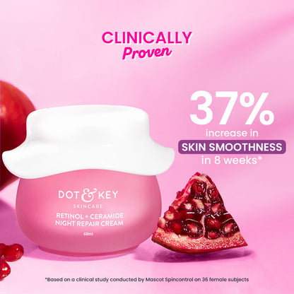 Dot & Key Retinol + Ceramide Night Cream, Pack of 2
