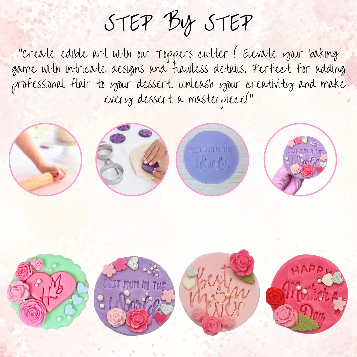 Confect Mother's Day Topper Cutters (MDay-Cutters-03)