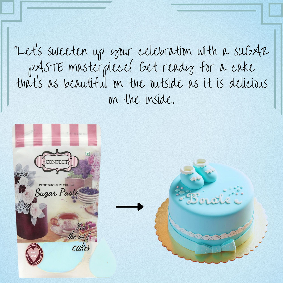Confect Baby Blue Fondant | Edible Sugarpaste