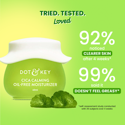 Dot & Key Cica Calming Oil Free Moisturizer, Pack of 2