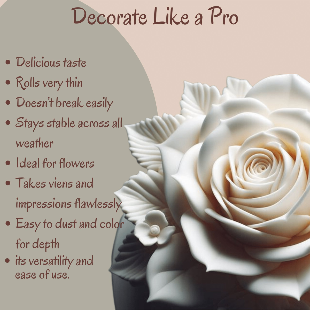 Confect White | Edible Gum paste
