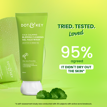 Dot & Key Cica + Salicylic Gel Face Wash - Pack of 2