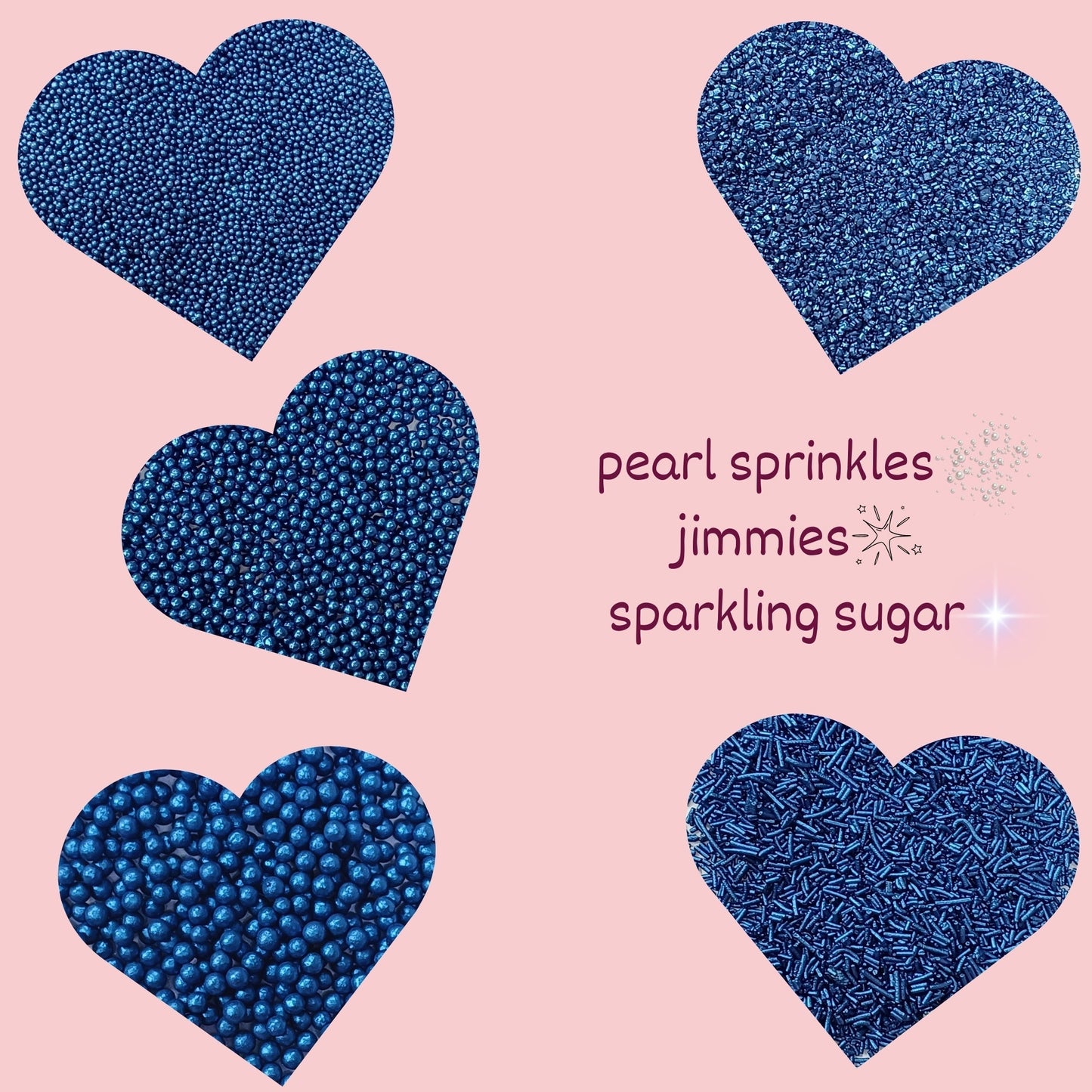 Confect Sprinkles for Cakes & Cupcakes Decoration | USP-10(Navy Blue)
