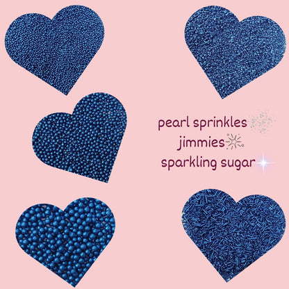 Confect Sprinkles for Cakes & Cupcakes Decoration | USP-10(Navy Blue)