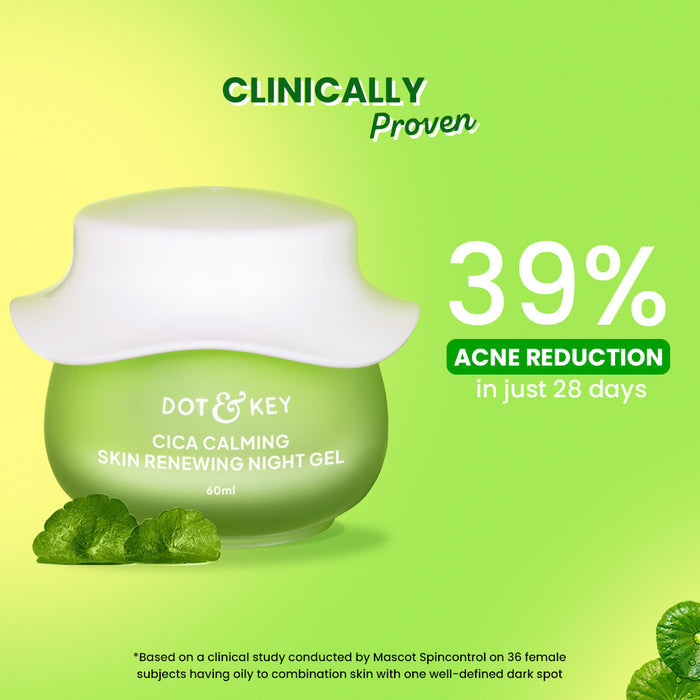 Dot & Key Cica Calming Night Gel (Niacinamide + Green Tea)