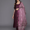 Dhiyona VR Women's Strap Kurta Paired With Tonal Bottom And Printed Dupatta