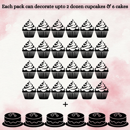 Confect Valentine Sprinkles | 13 Edible Decoration for Baking & Dessert