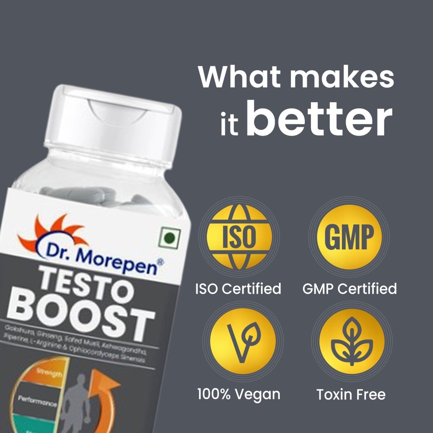 Dr Morpen Performance Combo- (Gokshura ,Testo Boost Tablets & Sj Resin)