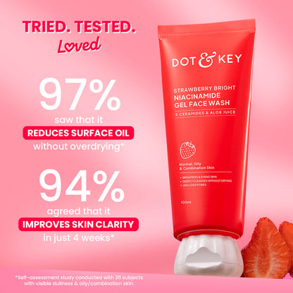 Dot & Key Strawberry Bright Niacinamide Gel Face Wash