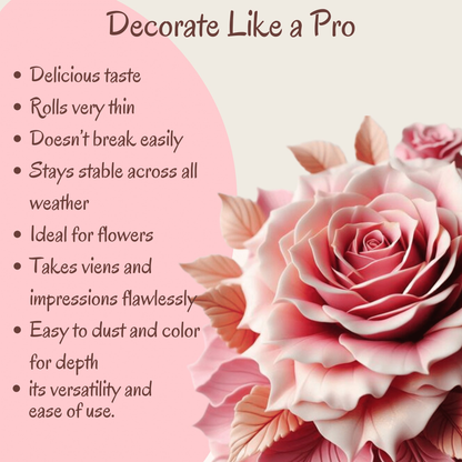 Confect Dusky Pink | Edible Gum paste