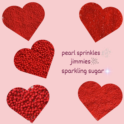 Confect Sprinkles for Cakes & Cupcakes Decoration | USP-24(Red)