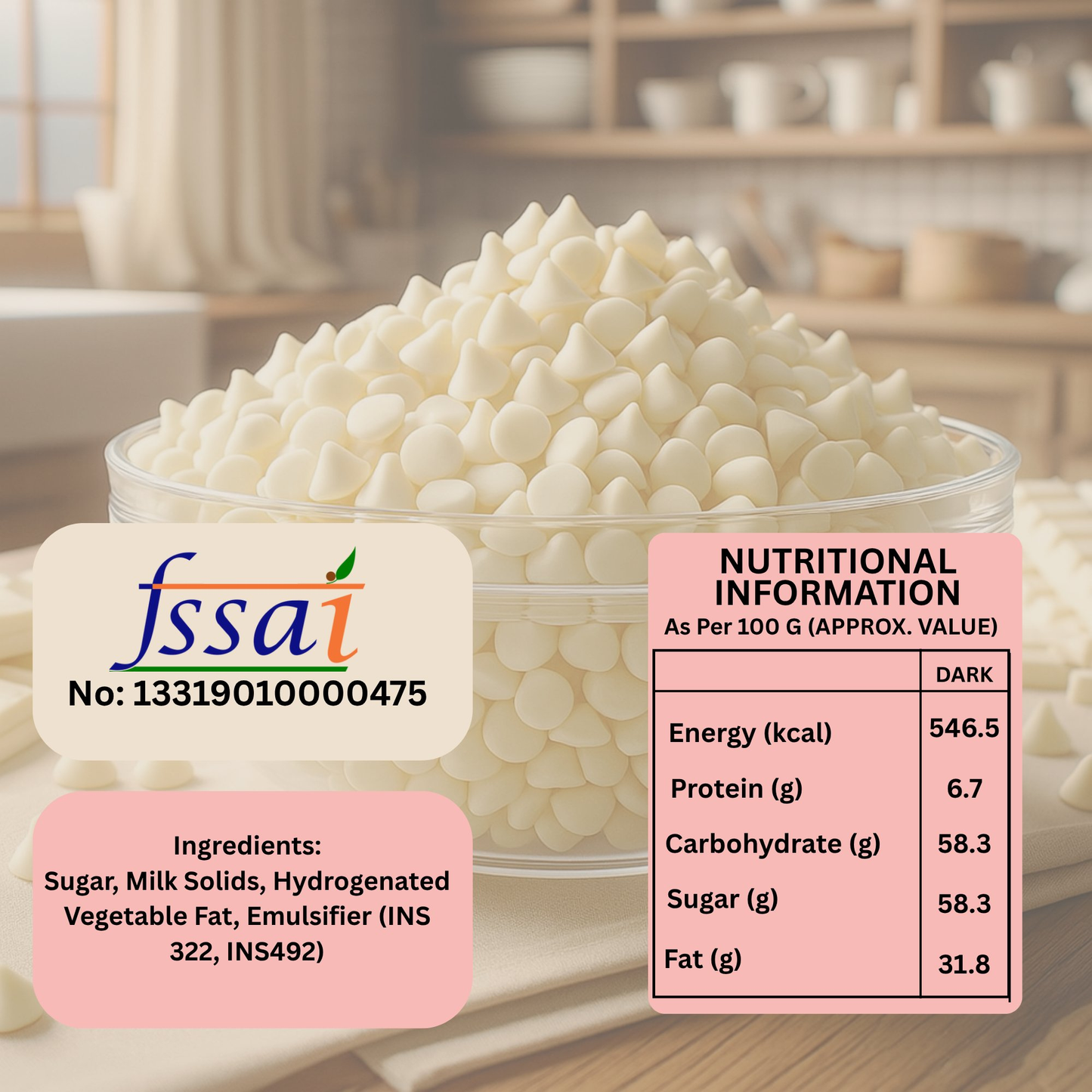 Confect White Chocolate Chips
