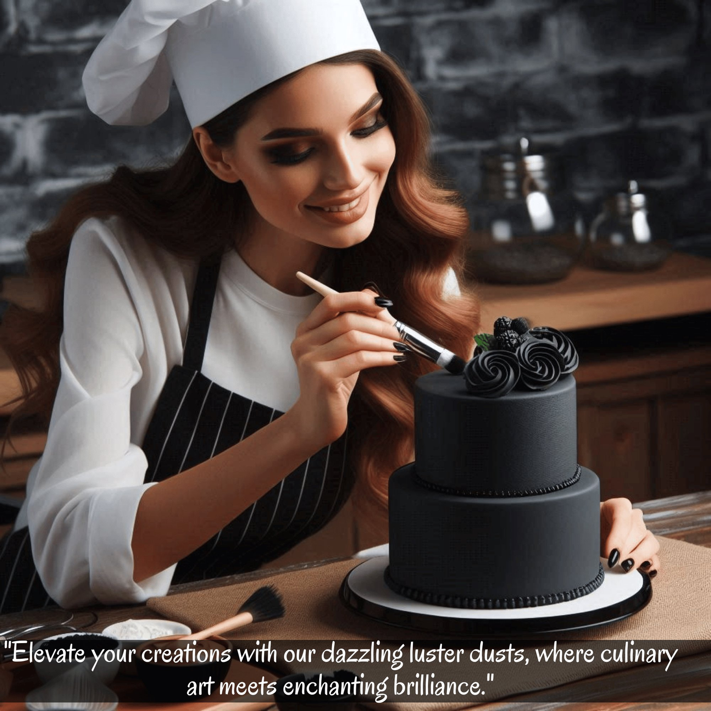 Confect Tulip Black | Edible Luster Dust